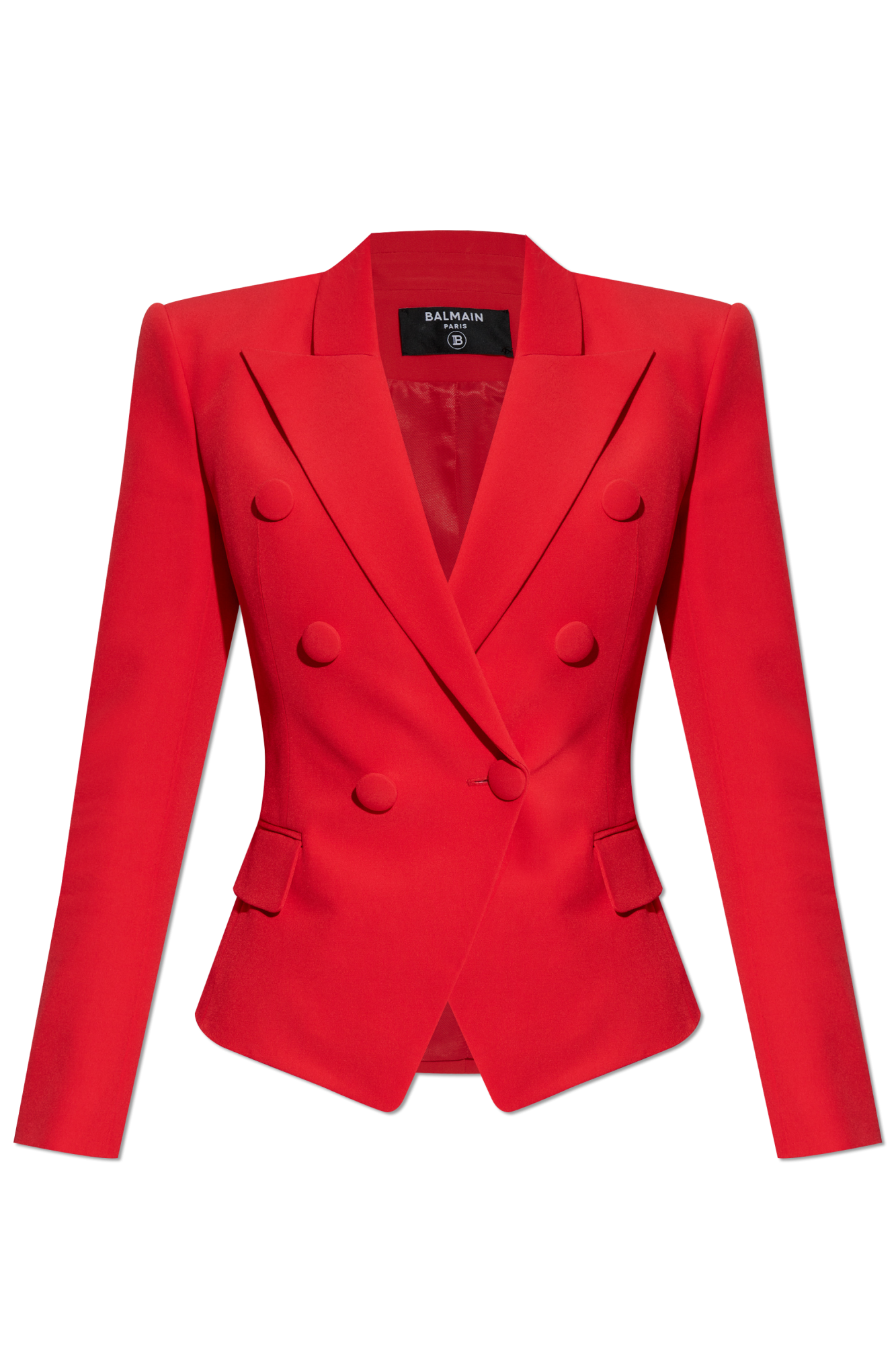 Red Double-breasted blazer Balmain - Vitkac AS